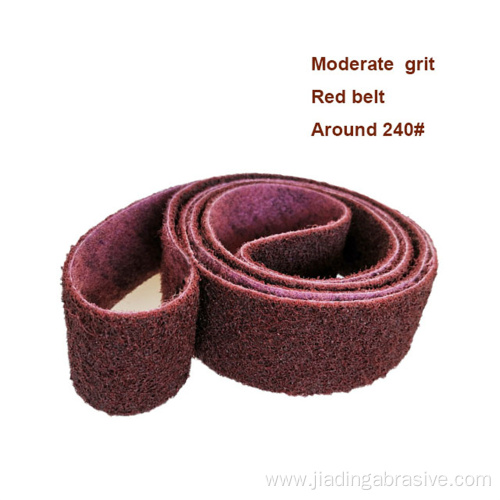 non-woven nylon abrasive sanding belts for polishing